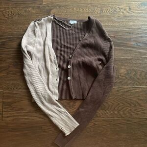 Garage half and half brown shawl